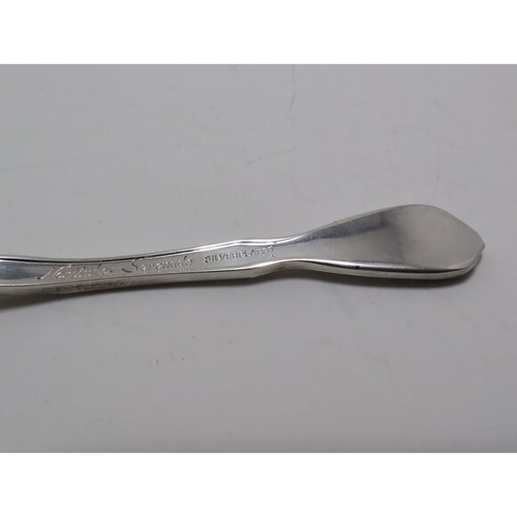 Vintage Noritake Silver Serenade Silverplate Demitasse Spoon 4 3/8" - Picture 11 of 13
